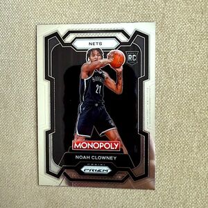 Noah Clowney 23-24 Panini Prizm Monopoly Brooklyn Nets NBA Basketball Card
